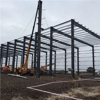 Gudang Struktur Keluli Cerun Berganda